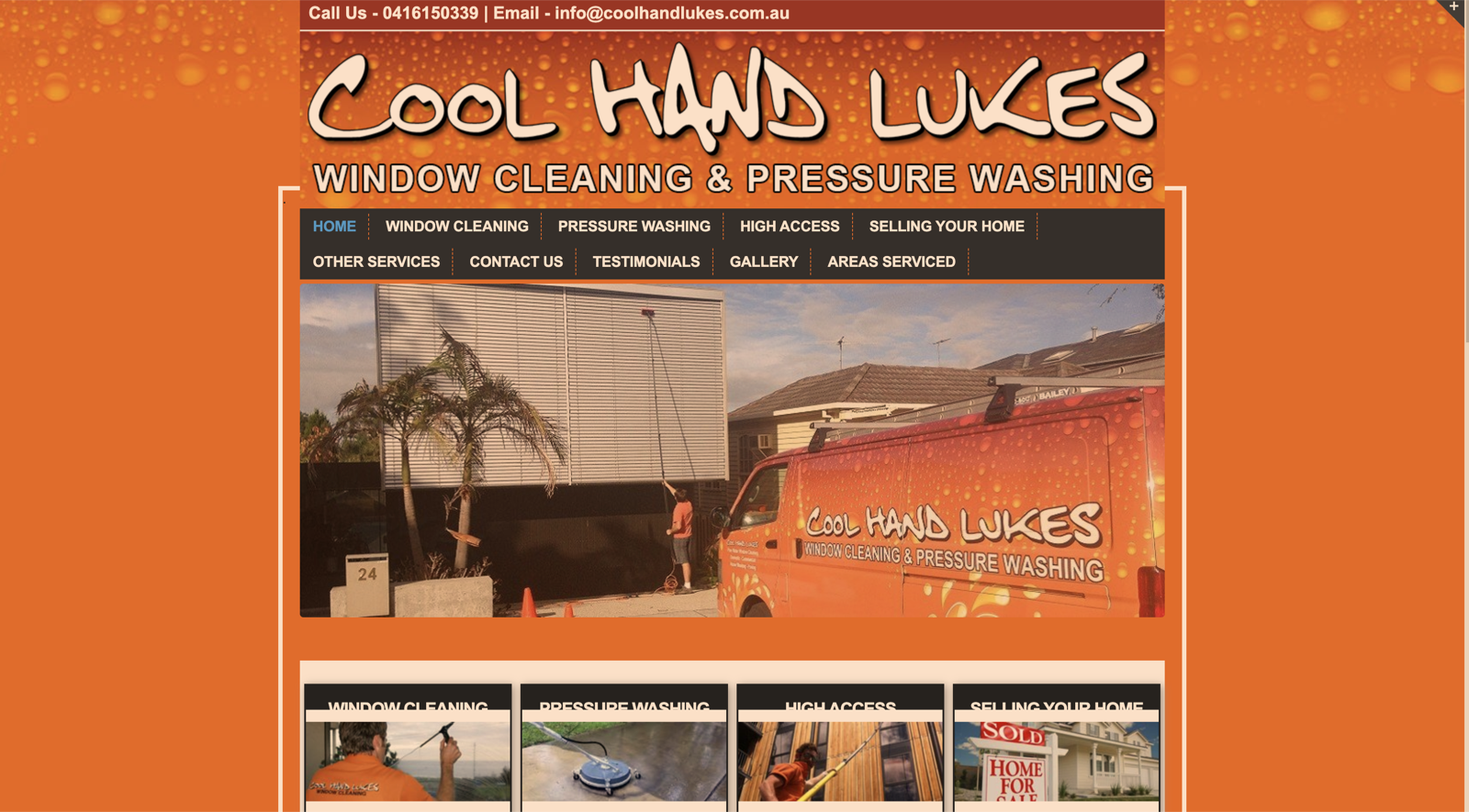 Cool Hand Luke's wordmark in its current 2015 website