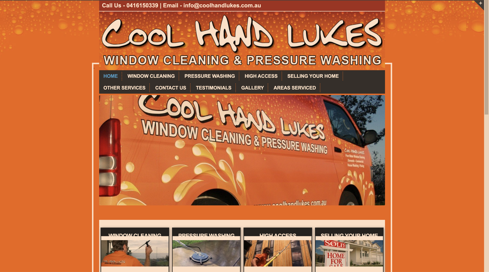 Cool Hand Luke's van in its current orange wrap